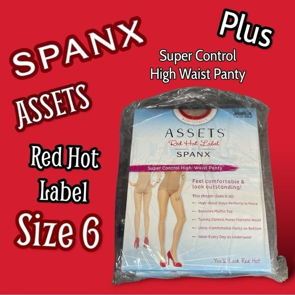 SPANX ASSETS Red Hot Label
Super Control High-Waist Panty Barest Size 6F